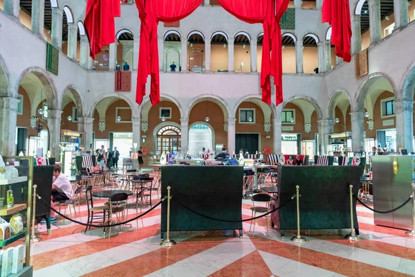 Veneza Itália Julho 2021 Vista Interior Fondaco Dei Tedeschi Palácio — Fotografia de Stock