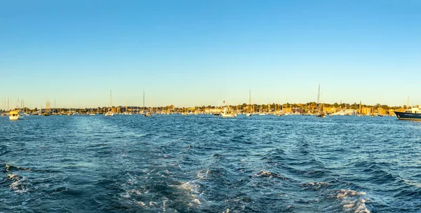 Newport Usa September 2017 Θέα Προς Λιμάνι Ιστιοπλοϊκά Και Γιοτ — Φωτογραφία Αρχείου