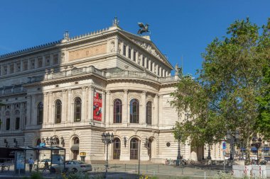 Frankfurt, Germany - June 13, 2021: The Opera house (Alte Oper) in Frankfurt am Main.