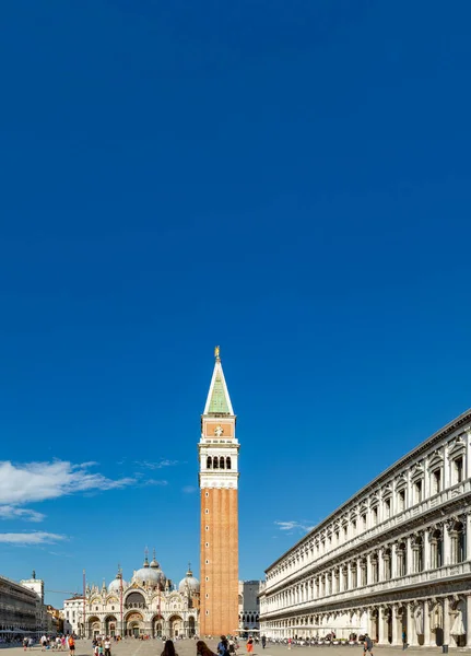 Venedig Italien Juli 2021 San Marco Platz Mit Campanile Venedig — Stockfoto