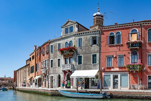 Murano Italy July 2021 Panoramic View Canal Burano Island Venice — Foto de Stock