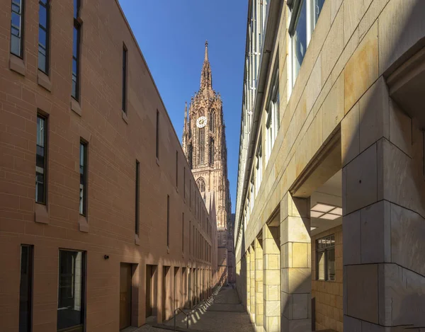 Frankfurt Germany June 2021 View Old Cathedral Frankfurt New Building — Foto Stock