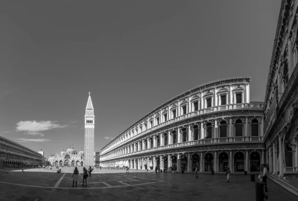 Venedig Italien Juli 2021 San Marco Torget Med Campanile Venedig — Stockfoto