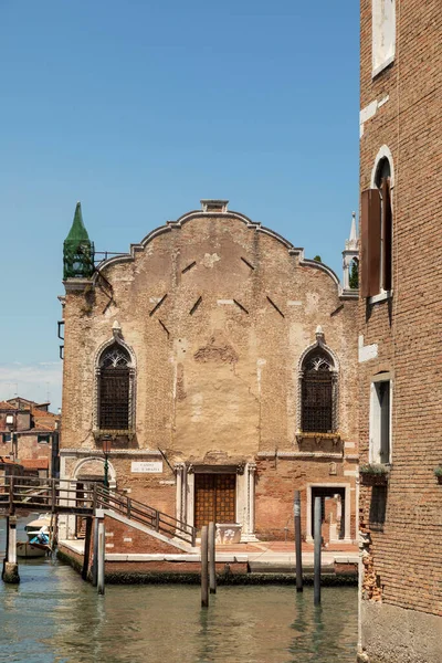 Scuola Vecchia Misericordia Och Santa Maria Della Misericordia Kyrkan Campo — Stockfoto