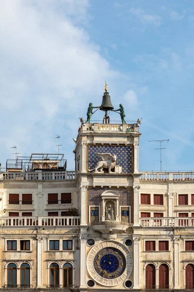 Vista Torre Del Reloj San Marcos Torre Dell Orologio Venecia — Foto de Stock
