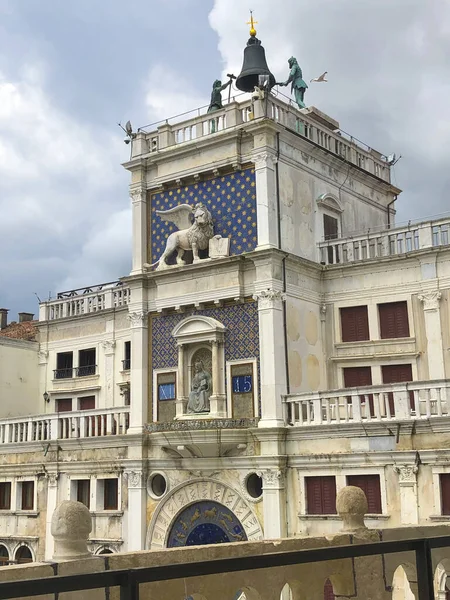 Venedik Talya Daki Saint Mark Saat Kulesi Nin Torre Dell — Stok fotoğraf