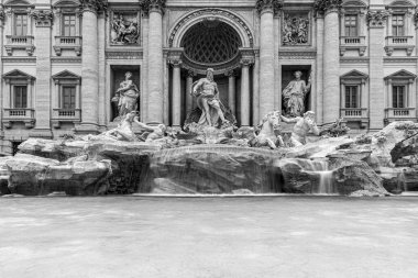Trevi Çeşmesi, gece, Roma, İtalya