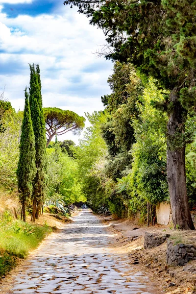 Alte Römische Appia Antica Rom Italien — Stockfoto