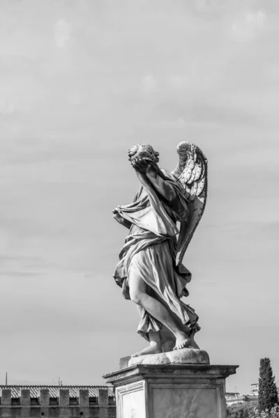 Estátua Ponte Elian Igualmente Conhecida Ponte Nome Unter Dos Anjos — Fotografia de Stock