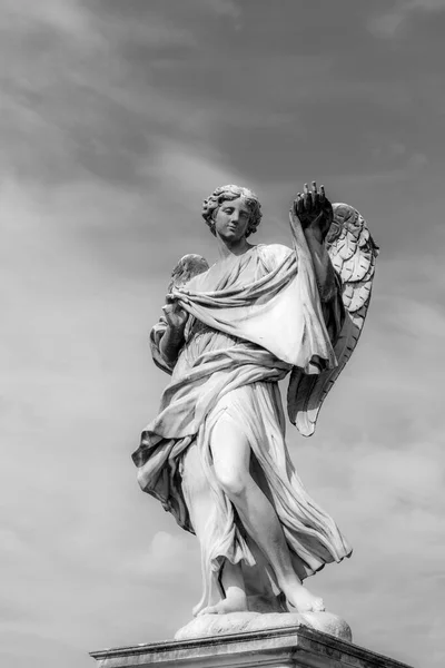 Statue Aelian Bridge Also Known Unter Name Bridge Holy Angels — Stock Photo, Image