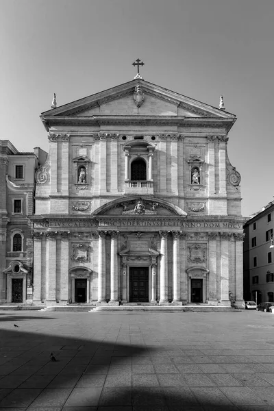 Piazza Della Chiesa Nuova Római Navona Kerületben Santa Maria Barokk — Stock Fotó