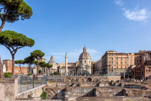 Vista Pomeridiana Forum Romano Roma — Foto Stock