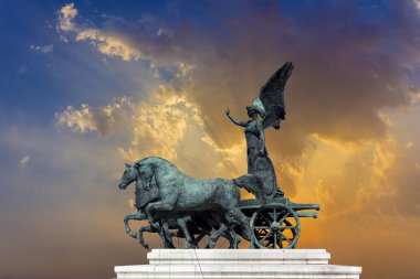 heykel Tanrıça Victoria Anıtı vittorio emanuele, Roma, İtalya