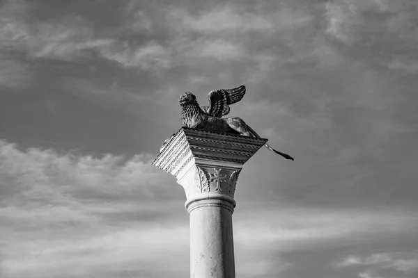 Vue Sur Lion Venise Sur Place Saint Marc Venise Italie — Photo