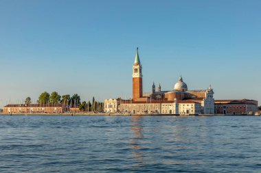 St. Mark Meydanı, İtalya 'dan San Giorgio Maggiore' a gün doğumu
