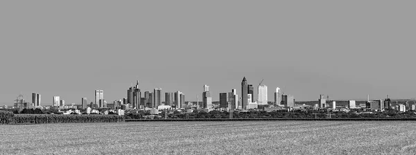 Vista Panorámica Del Horizonte Frankfurt Alemania — Foto de Stock