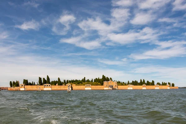 Vista Panorâmica Para Ilha San Michele Área Histórica Cemitério Veneza — Fotografia de Stock