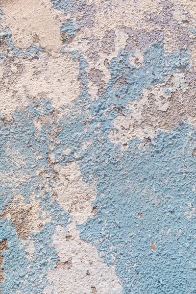 Old Rotten Wall Peeling Old Blue Color — Stock Photo, Image