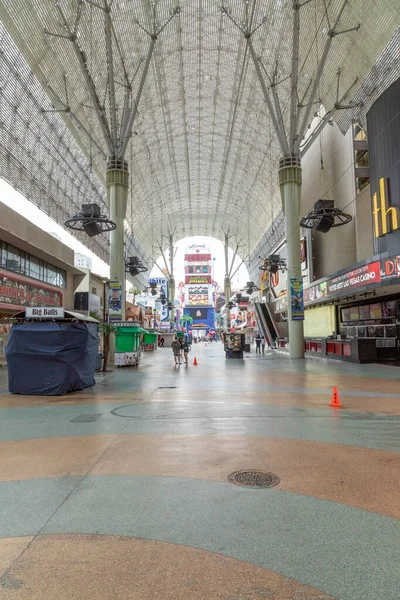 Las Vegas Usa Március 2019 Panorámás Kilátás Nyílik Fremont Utcára — Stock Fotó