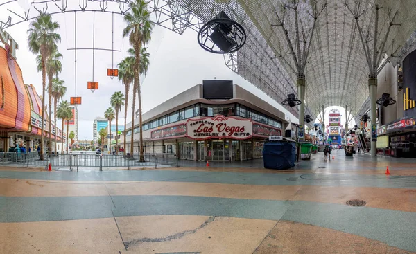 Las Vegas Usa Március 2019 Panorámás Kilátás Nyílik Fremont Utcára — Stock Fotó