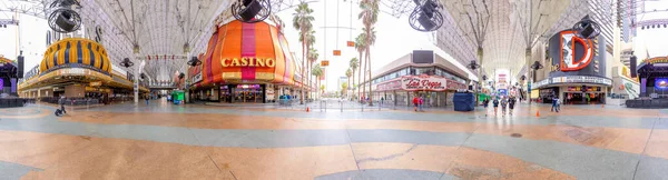 Las Vegas Usa March 2019 Panoramic View Fremont Street Casinos — Stock Photo, Image