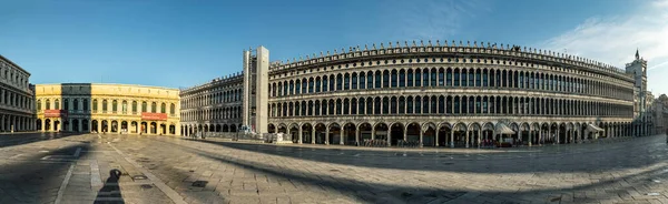 Venice Italy July 2021 Panoramic View Mark Square Early Morning — Stock Photo, Image