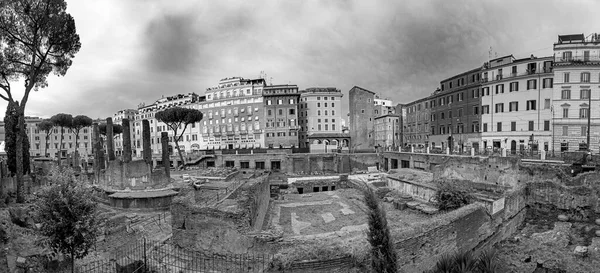 Rome Italië Augustus 2021 Resten Van Tempel Gewijd Aan Fortuna — Stockfoto