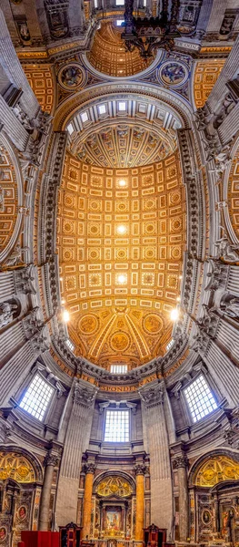 Rome Italie Août 2021 Intérieur Basilique Saint Pierre Dans Ville — Photo