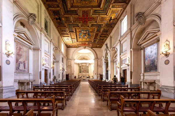 Roma Italia Agosto 2021 Vista Interior Basílica San Sebastiano Fuori — Foto de Stock