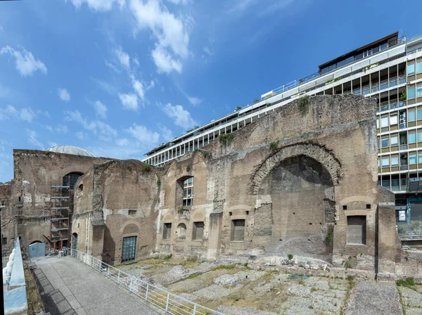 Roma Agosto 2021 Veduta Sulle Rovine Delle Terme Diocleziano Storico — Foto Stock