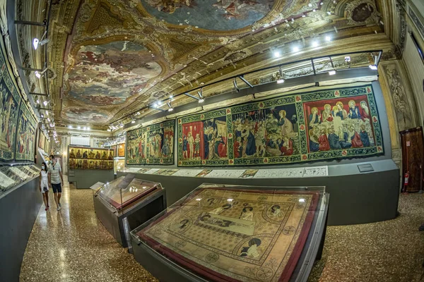 Venice Italy July 2021 Visiting San Marco Cathedral Museum Basilica — Stock Photo, Image