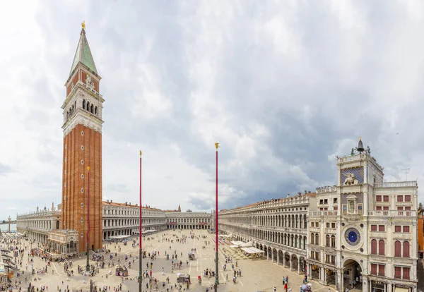 Venecia Italia Julio 2021 Vista Plaza San Marco Con Campanario — Foto de Stock