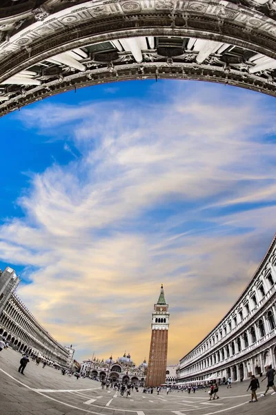 Veneza Itália Julho 2021 Vista Para Praça São Marcos Com — Fotografia de Stock