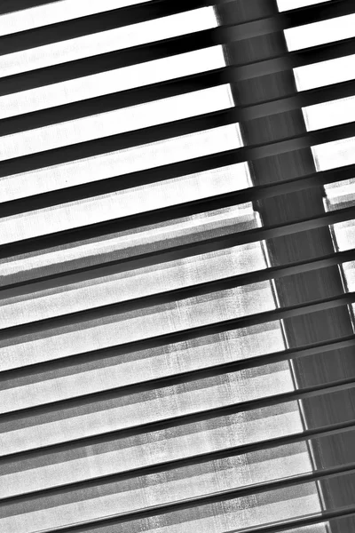 Slutaren blinda i ett fönster i solsken — Stockfoto