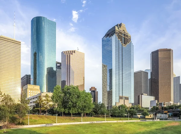 Skyline de Houston, Texas i — Fotografia de Stock