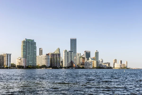 迈阿密海湾城市天际线 — 图库照片
