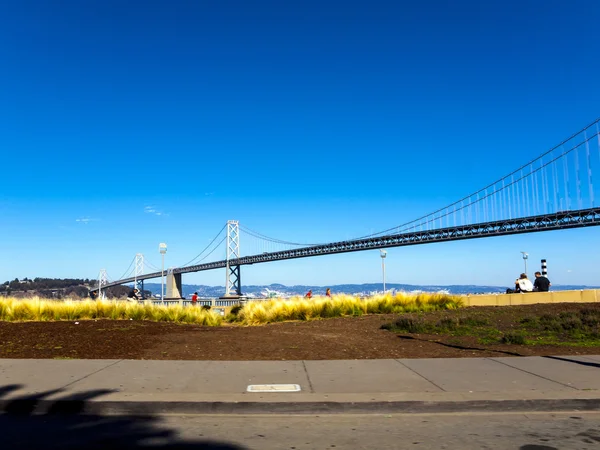 美国旧金山市湾大桥桥 — 图库照片