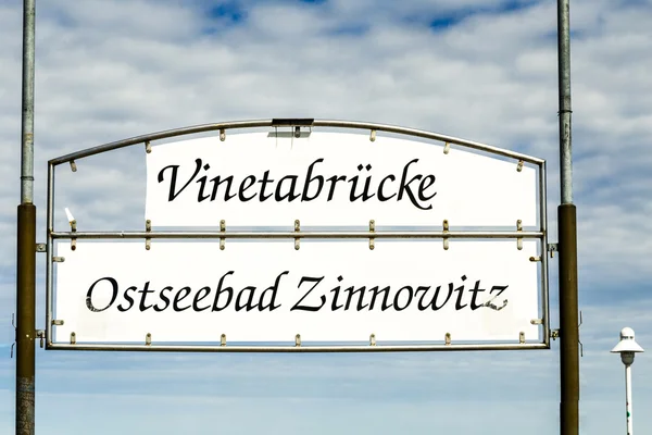 Vinetabruecke в Zinnowitz — стокове фото