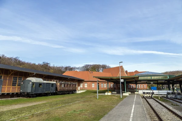 Famous old train station in Seebad Heringsdorf — Stock Photo, Image