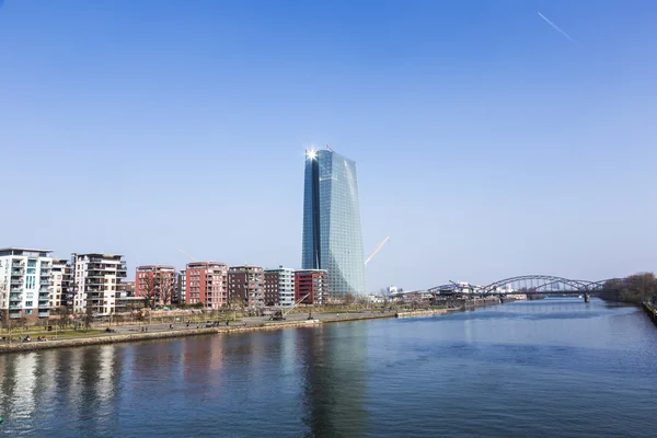 Gebouw van de ECB, Frankfurt, Duitsland — Stockfoto
