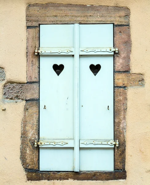 Tavole di legno di sfondo con le forme del cuore a Little Venice in C — Foto Stock