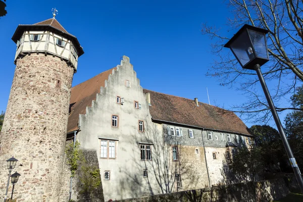 Centro storico di Michelstadt con mura — Foto Stock