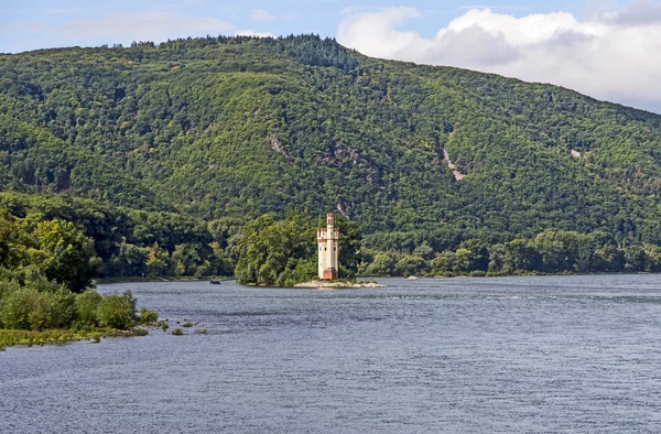 Maeuseturm en Bingen, Alemania Valle del Rin — Foto de Stock