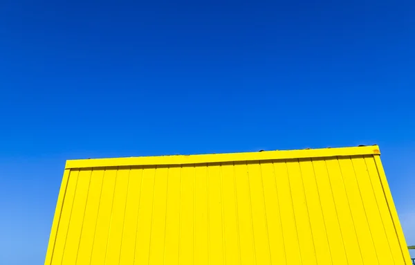 Dřevěné pozadí žluté Beach — Stock fotografie