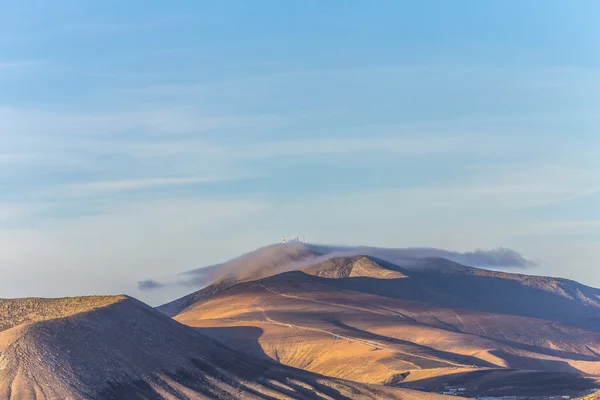 Cima del vulcano nel parco nazionale di Timanfaya — Foto Stock