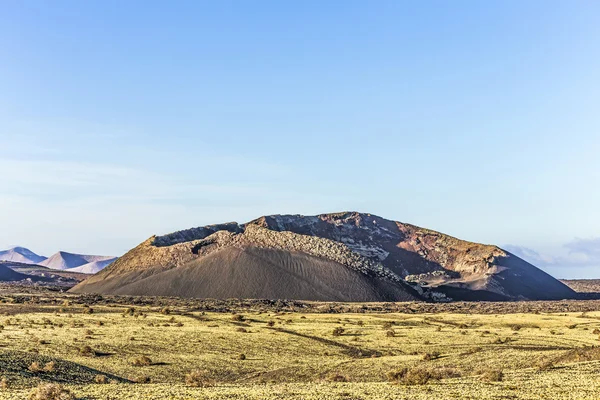 Cratère volcanique de la caldera blanca à Lanzarote, Tinajo — Photo