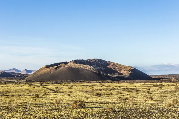 Cratère volcanique de la caldera blanca à Lanzarote, Tinajo — Photo