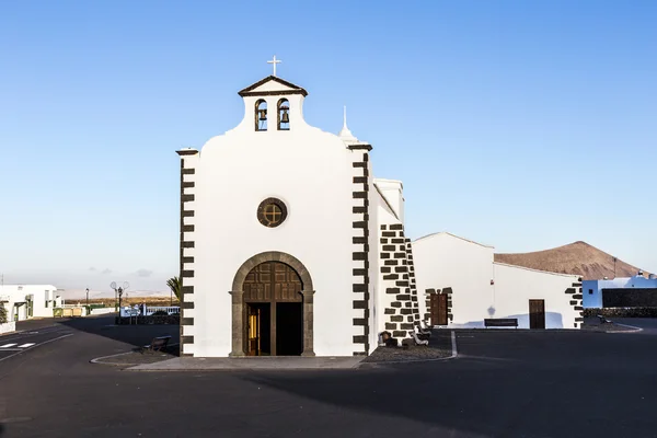 Church of Lady of Los Dolores in Tinajo — Stock Photo, Image