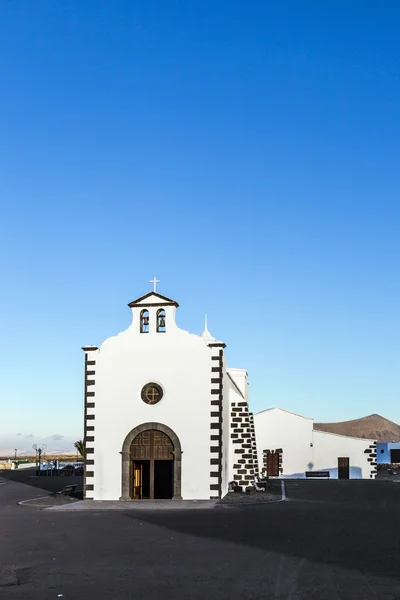 Kościół Bożej Los Dolores w mieście Tinajo — Zdjęcie stockowe