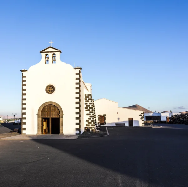 Iglesia de la Dama de Los Dolores en Tinajo — Foto de Stock